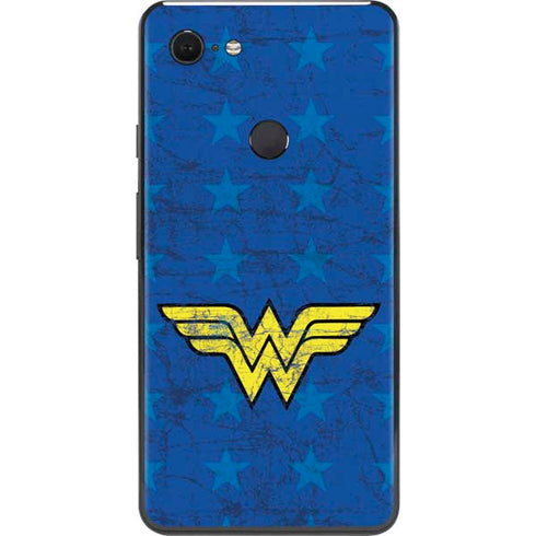 DC Comics Wonder Woman Emblem on Flag Google Pixel 3 XL Skin
